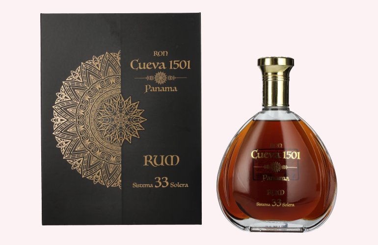 Ron Cueva 1501 Panama 33 Sistema Solera Rum 40% Vol. 0,7l in Geschenkbox