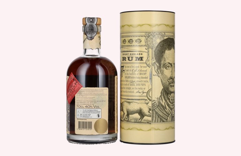 Don Papa 7 Years Old Small Batch Rum - Old Edition 40% Vol. 0,7l en boîte cadeau