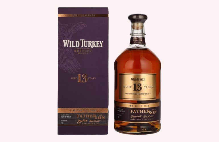 Wild Turkey 13 Years Old Kentucky Straight Bourbon Whiskey FATHER AND SON Limited Edition 43% Vol. 1l in Giftbox