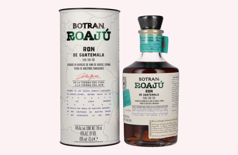 Botran ROAJÚ Ron de Guatemala Rum 40% Vol. 0,7l in Giftbox