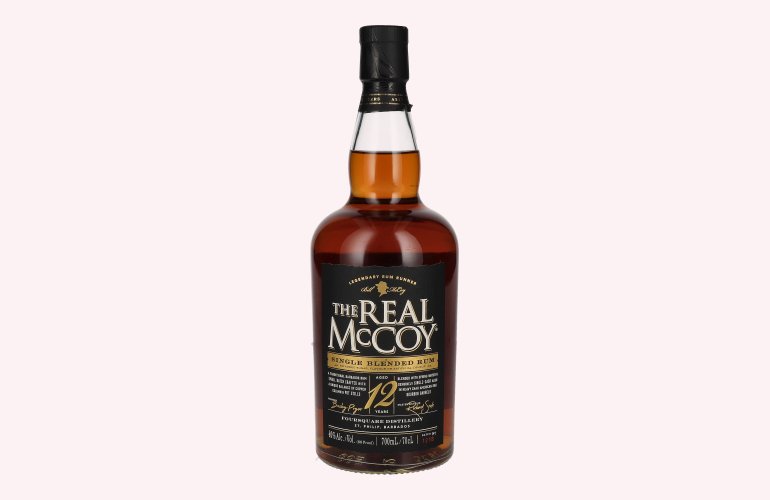 The Real McCoy 12 Years Old Single Blended Rum 40% Vol. 0,7l