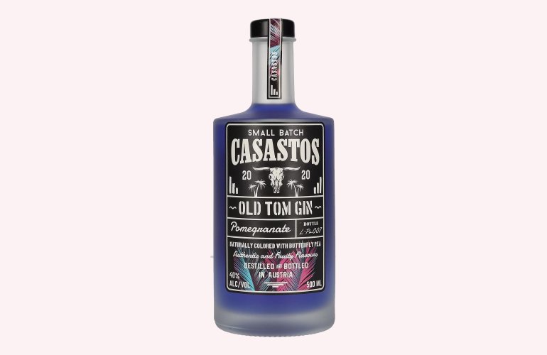 CASASTOS Old Tom Gin Small Batch Pomegranate 2020 40% Vol. 0,5l