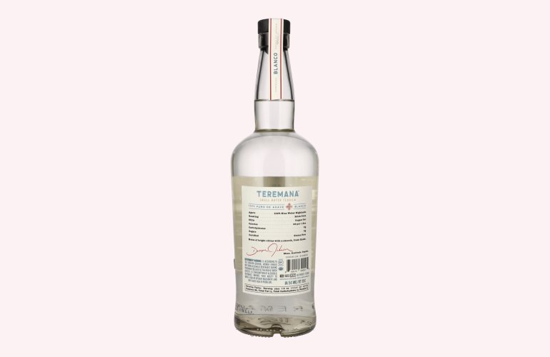 Teremana Tequila Blanco 100% Agave Blue Weber 40% Vol. 0,7l