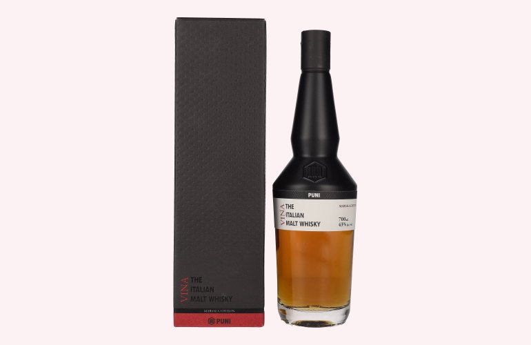 Puni Vina MARSALA The Italian Malt Whisky 43% Vol. 0,7l in Giftbox