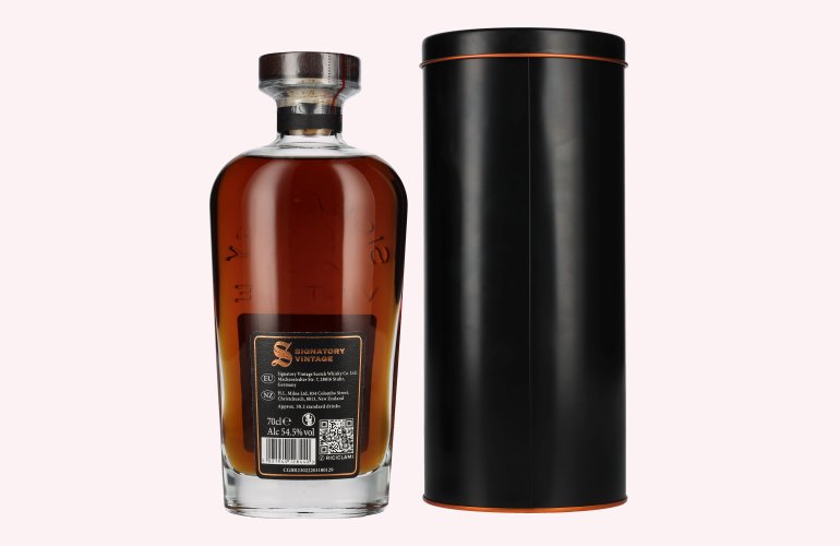 Signatory Vintage SYMINGTON'S CHOICE 16 Years Old MANNOCHMORE PX Hogshead Finish #6 2008 54,5% Vol. 0,7l in Tinbox