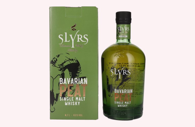 Slyrs Bavarian Peat Single Malt Whisky 43% Vol. 0,7l in Geschenkbox