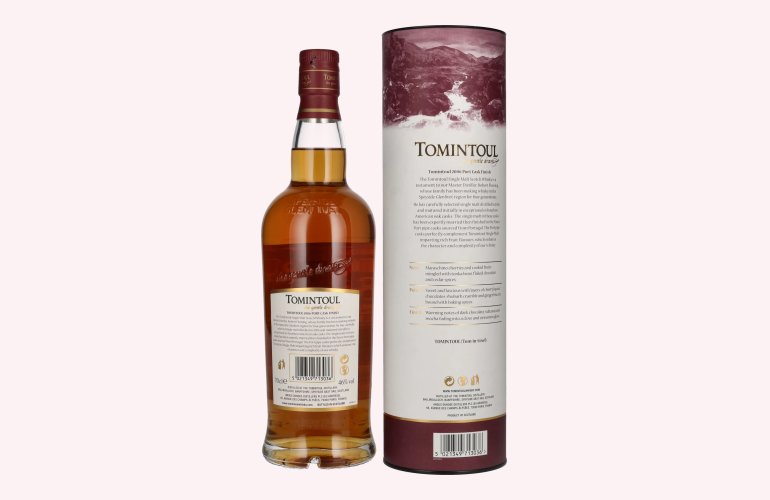 Tomintoul 15 Years Old PORT CASKS Finish Limited Edition 2006 46% Vol. 0,7l in Giftbox