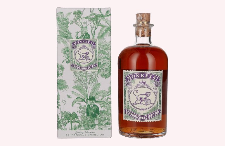 Monkey 47 Schwarzwald Dry Gin Barrel Cut 2022 47% Vol. 0,5l in Geschenkbox