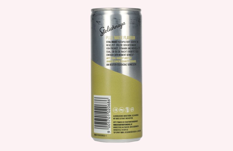 Stolichnaya Boost Plus MATE Flavour 5% Vol. 0,25l Dose