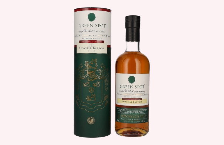 Green Spot CHÂTEAU LÉOVILLE BARTON Single Pot Still Irish Whiskey 46% Vol. 0,7l in Giftbox