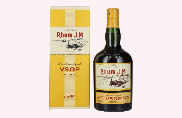 Rhum J.M Vieux Agricole V.S.O.P 43% Vol. 0,7l en boîte cadeau