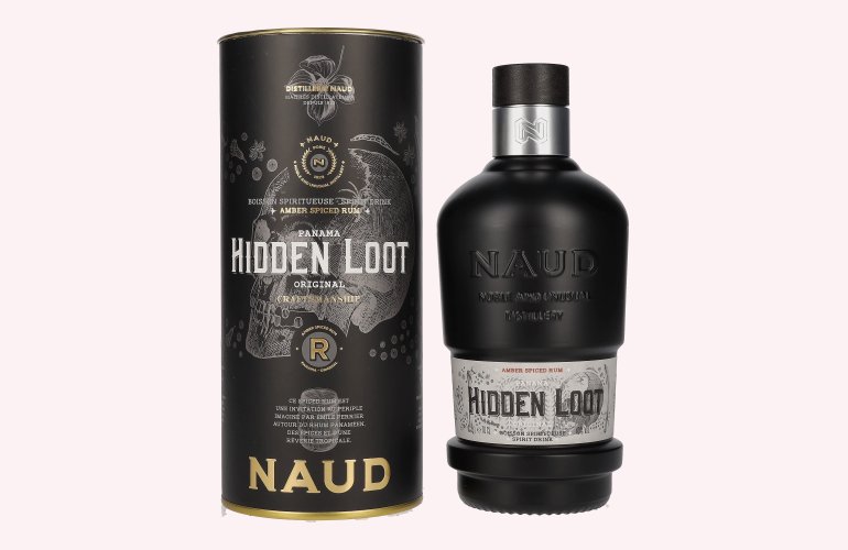 Naud HIDDEN LOOT Amber Spiced Rum 40% Vol. 0,7l in Giftbox