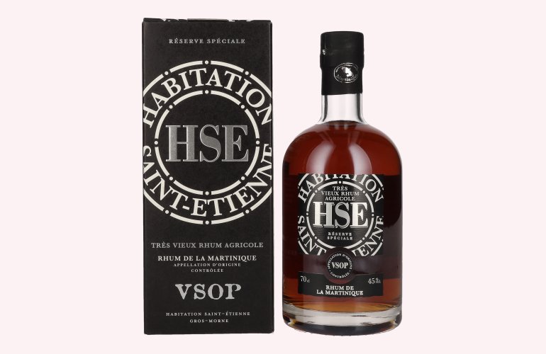 HSE Très Vieux Rhum Agricole VSOP 45% Vol. 0,7l in Giftbox