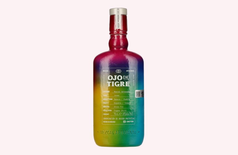 Ojo de Tigre Mezcal Artesanal Joven 100% Agave PRIDE EDITION 37% Vol. 0,7l