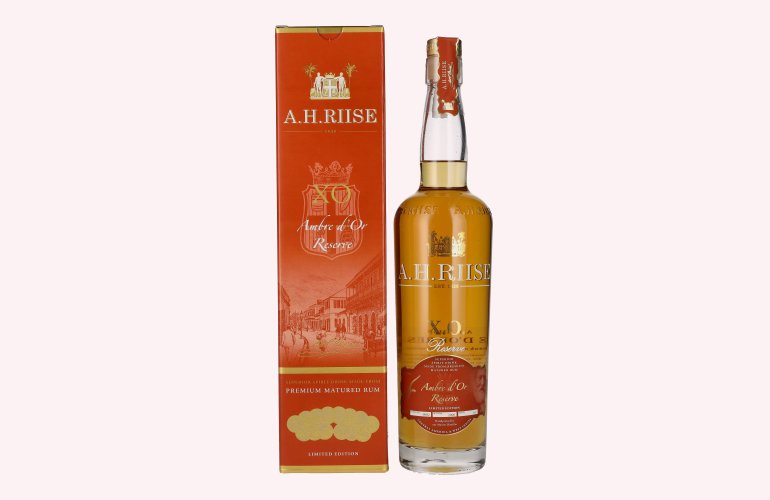 A.H. Riise X.O. Reserve Ambre d'Or Reserve 42% Vol. 0,7l in Giftbox