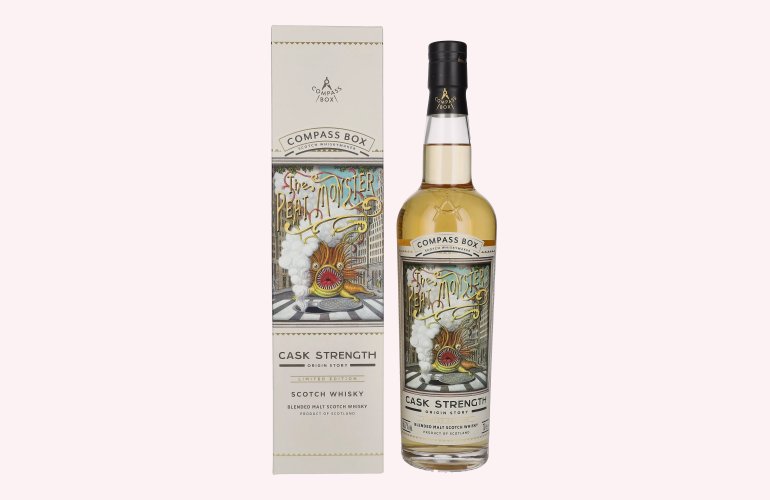 Compass Box THE PEAT MONSTER Cask Strength Blended Malt Limited Edition 56,7% Vol. 0,7l in Giftbox