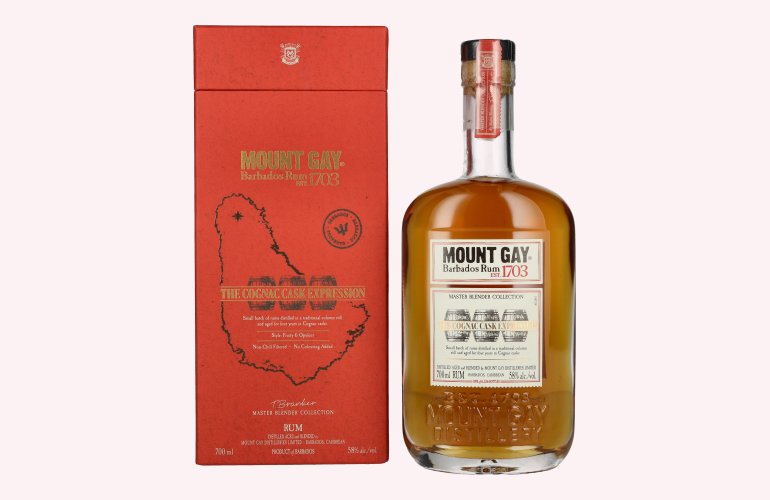 Mount Gay The Cognac Cask Expression MASTER BLENDER COLLECTION 58% Vol. 0,7l in Geschenkbox