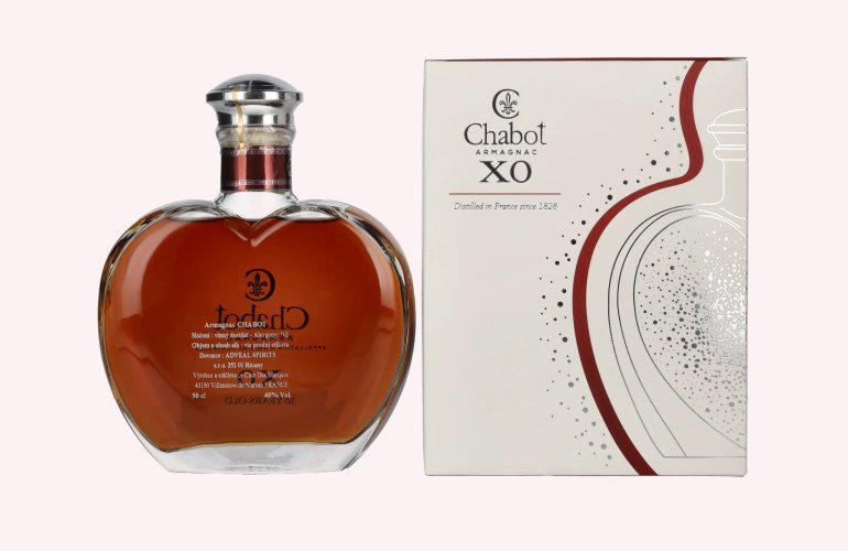 Chabot Armagnac 10 Years Old XO Coeur Silver Edition 40% Vol. 0,5l in Geschenkbox