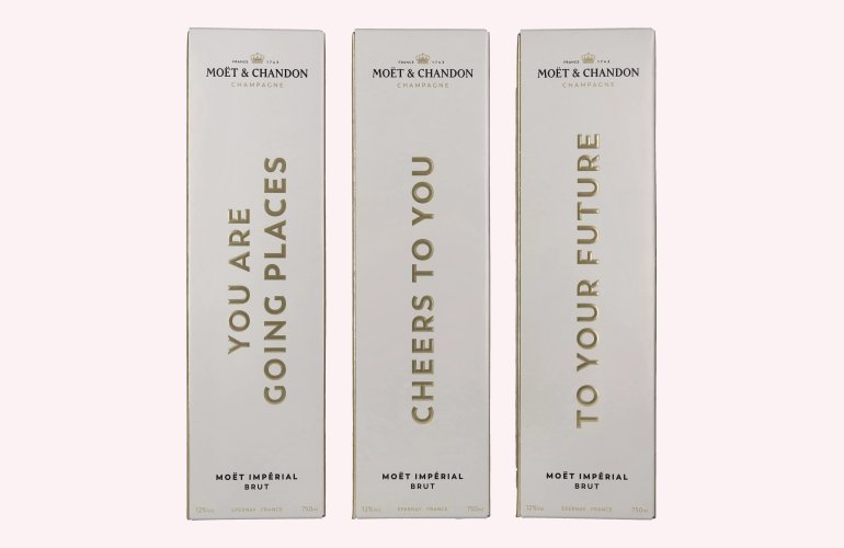 Moët & Chandon Champagne IMPÉRIAL Brut Milestones 12% Vol. 0,75l en boîte cadeau