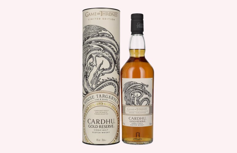 Cardhu Gold Reserve GAME OF THRONES House Targaryen Single Malt Collection 40% Vol. 0,7l in Geschenkbox