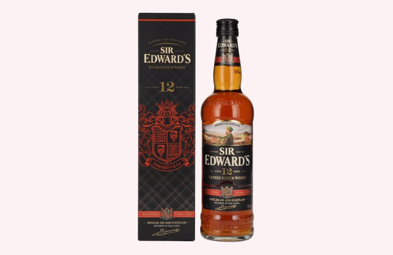 Sir Edward's 12 Years Old Blended Scotch Whisky 40% Vol. 0,7l in Geschenkbox