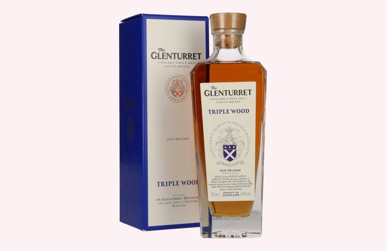 The Glenturret TRIPLE WOOD Release 2025 45% Vol. 0,7l in geschenkverpakking