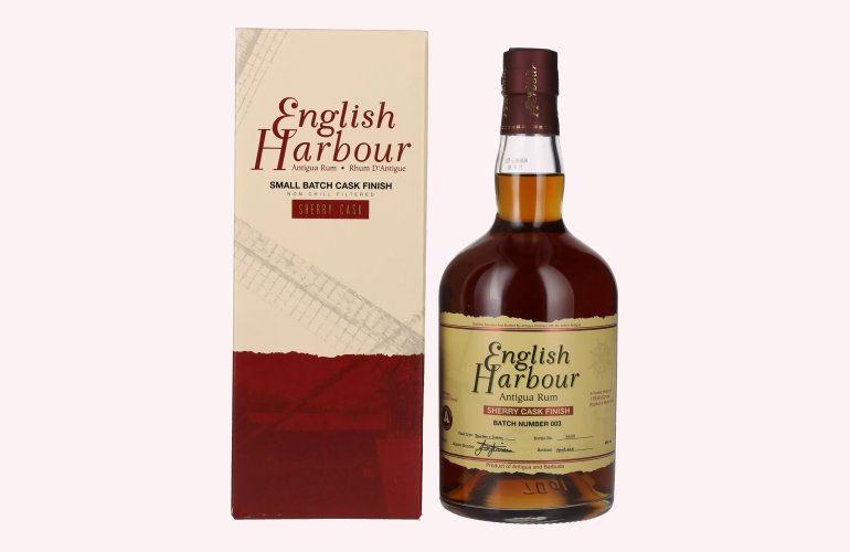 English Harbour SHERRY CASK FINISH Antigua Rum Small Batch 003 46% Vol. 0,7l in Giftbox