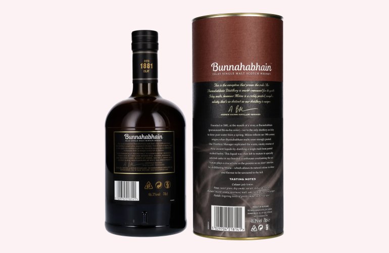 Bunnahabhain MÒINE Islay Single Malt Scotch Whisky 46,3% Vol. 0,7l in Giftbox