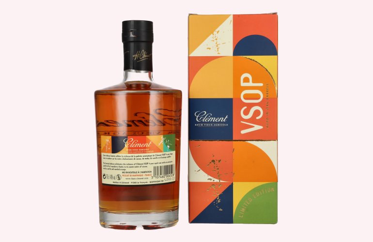 Clément Rhum Vieux Agricole V.S.O.P. VIEILLI EN FÛTS DE CHÊNE 40% Vol. 0,7l in Giftbox