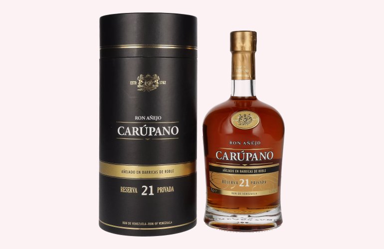 Ron Añejo Carúpano Reserva 21 Privada 40% Vol. 0,7l in Giftbox