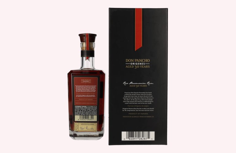 Don Pancho ORIGINES 30 Years Old Rare Panamian Rum 40% Vol. 0,7l in Geschenkbox