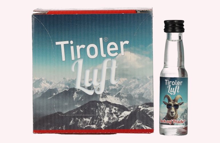 Tiroler Luft Waldbeerlikör mit Minze 18% Vol. 24x0,02l