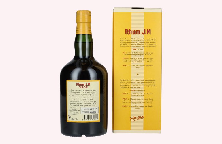 Rhum J.M Vieux Agricole V.S.O.P 43% Vol. 0,7l in geschenkverpakking