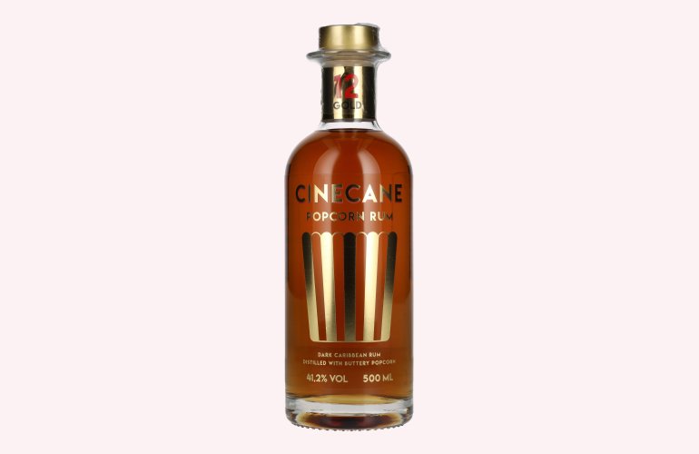 Cinecane 12 Gold POPCORN Rum 41,2% Vol. 0,5l
