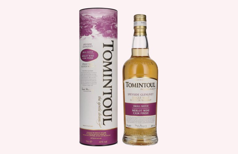 Tomintoul Small Batch Merlot Wine Cask Finish 40% Vol. 0,7l in Giftbox