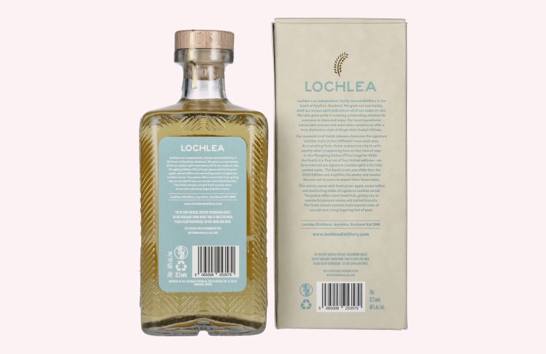 Lochlea PLOUGHING EDITION Third Crop Single Malt Scotch Whisky 46% Vol. 0,7l in geschenkverpakking