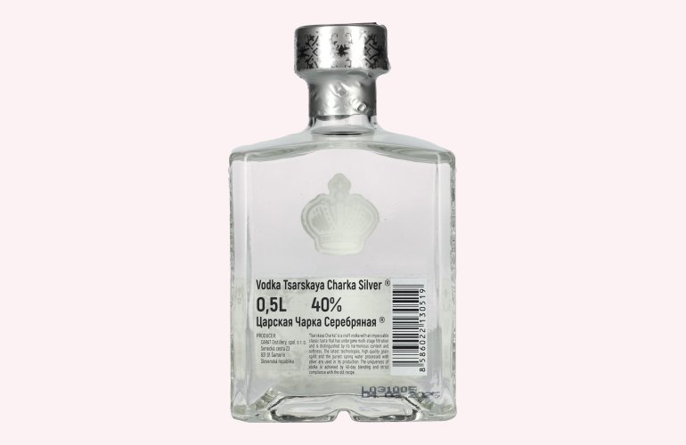 Tsarskaya Charka SILVER Vodka 40% Vol. 0,5l