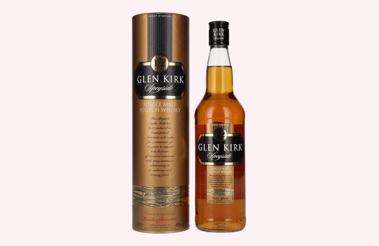 Glen Kirk 12 Years Old Single Malt Scotch Whisky 40% Vol. 0,7l in Geschenkbox