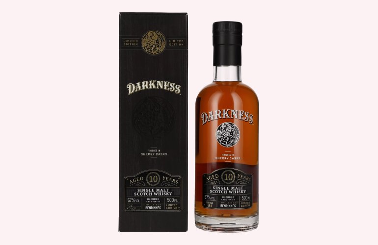 Darkness BENRINNES 10 Years Old OLOROSO CASK FINISH 57% Vol. 0,5l in Giftbox