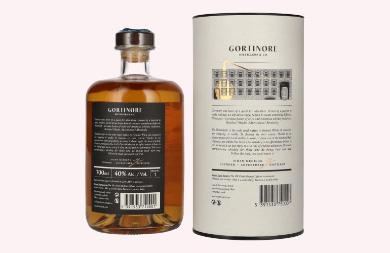 Natterjack Irish Whiskey 40% Vol. 0,7l in geschenkverpakking