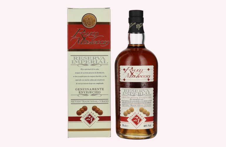 Rum Malecon Añejo 21 Años Reserva Imperial 40% Vol. 0,7l in geschenkverpakking