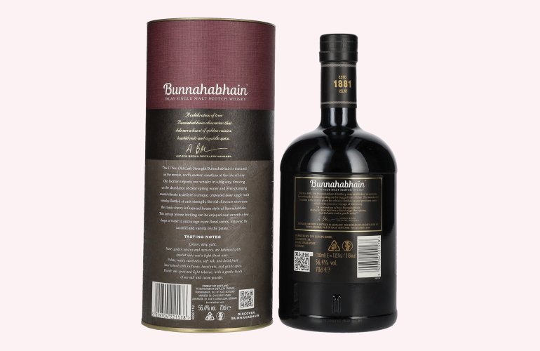 Bunnahabhain 12 Years Old Islay Single Malt Cask Strength Edition 2025 56,4% Vol. 0,7l in Giftbox