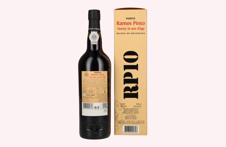 Ramos Pinto Quinta da Ervamoira Tawny 10 Years Old 19,5% Vol. 0,75l in geschenkverpakking