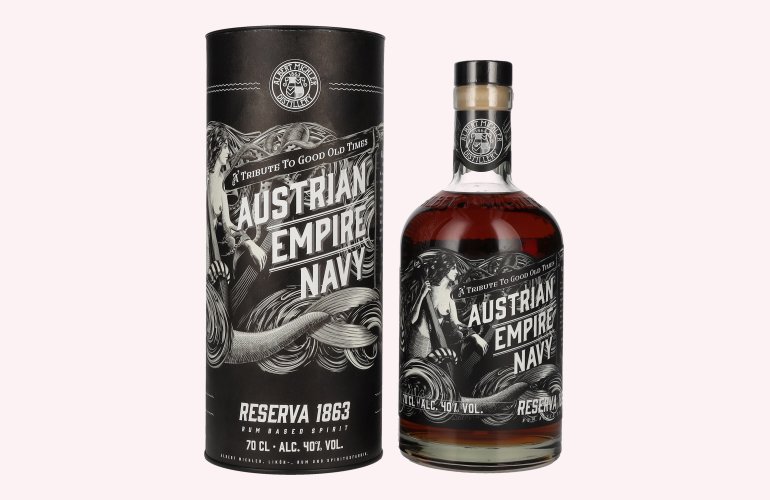 Austrian Empire Navy RESERVA 1863 Rum Based Spirit 40% Vol. 0,7l in Geschenkbox
