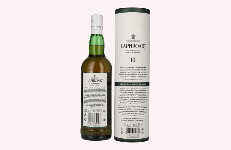Laphroaig 10 Years Old Original Cask Strength Batch 13 57,9% Vol. 0,7l in Giftbox