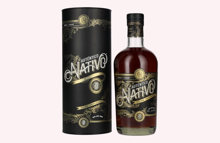 Auténtico Nativo 20 Years Old Special Reserve Rum 40% Vol. 0,7l in Giftbox