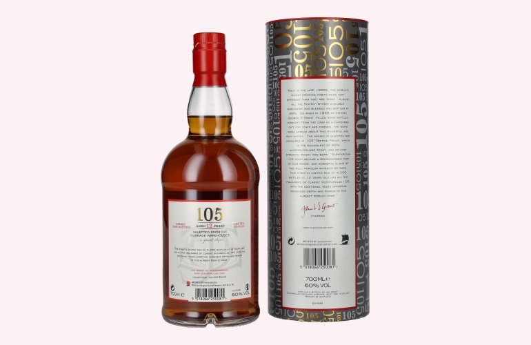 Glenfarclas 105 12 Years Old Highland Single Malt The Hourglass Limited Edition 60% Vol. 0,7l in Geschenkbox