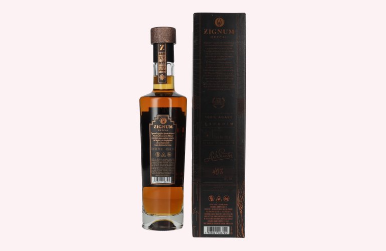 Zignum Mezcal Añejo 100% Agave Espadín 40% Vol. 0,7l in geschenkverpakking