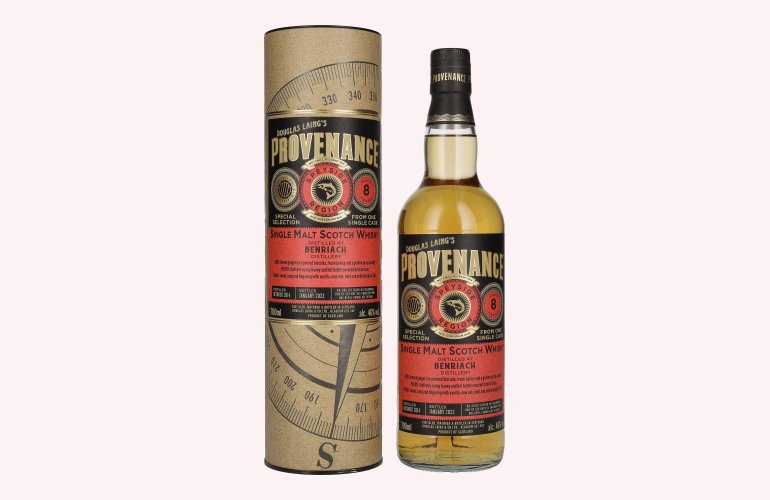 Douglas Laing PROVENANCE Benriach 8 Years Old Single Cask Malt 2014 46% Vol. 0,7l in Giftbox