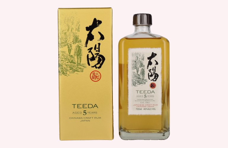 Teeda 5 Years Old Japanese Craft Rum 40% Vol. 0,7l in Giftbox